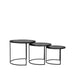 LABEL51 Salontafel Set Tres Zwart Metaal 55 cm 55x55x45 cm-Salontafels-LABEL51