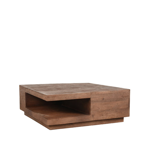 LABEL51 Salontafel Square Espresso Mangohout 80 cm 80x80x30 cm-Salontafels-LABEL51
