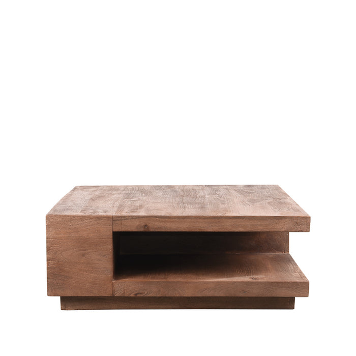 LABEL51 Salontafel Square Espresso Mangohout 80 cm 80x80x30 cm-Salontafels-LABEL51