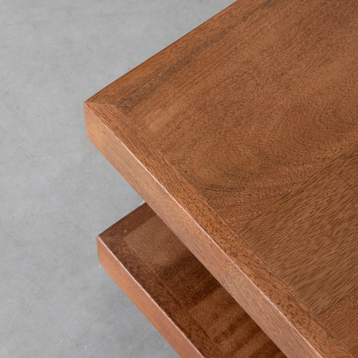 LABEL51 Couchtisch Square - Nature Smooth - Mangoholz - 80 cm