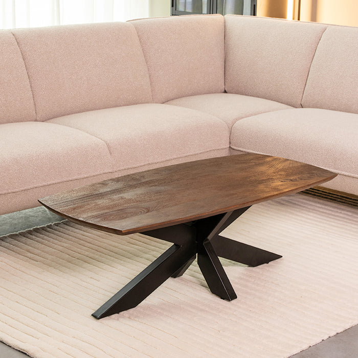 LABEL51 Salontafel Zane - Espresso - Mangohout - 120 cm-Salontafels-LABEL51