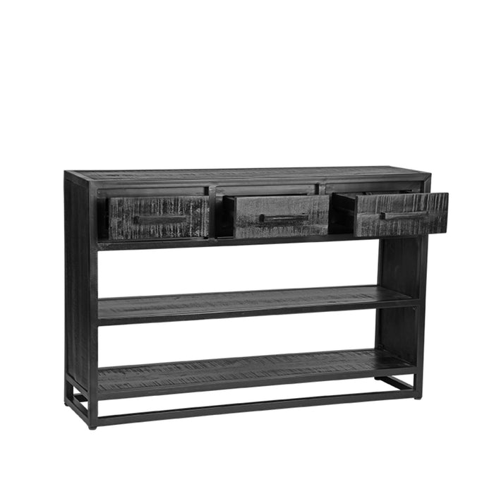 LABEL51 Sidetable Chili - Zwart - Mangohout - One Size-Bijzettafels-LABEL51