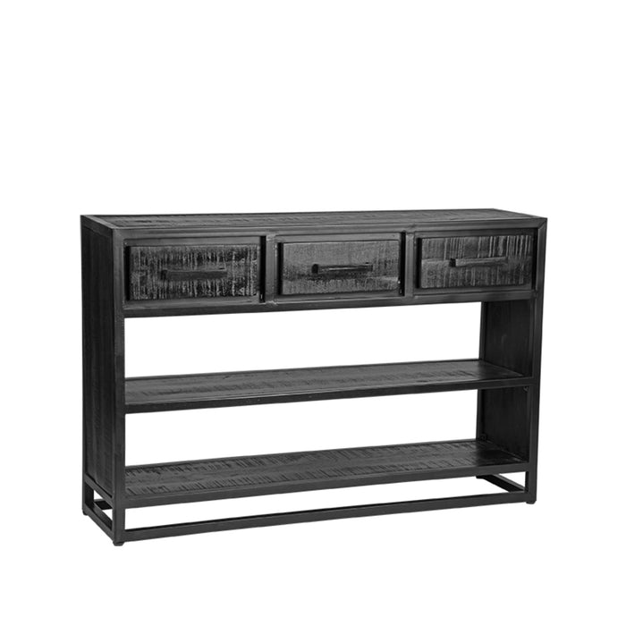 LABEL51 Sidetable Chili - Zwart - Mangohout - One Size-Bijzettafels-LABEL51