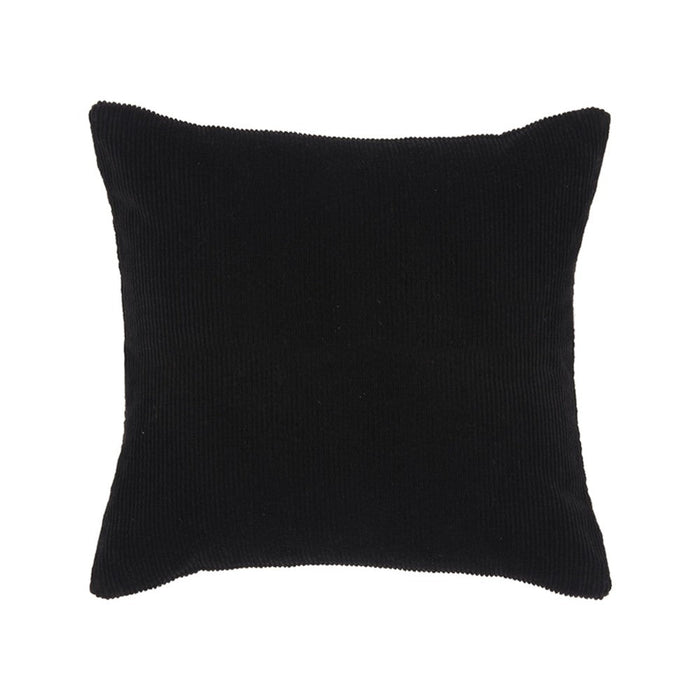 LABEL51 Sierkussen Rib - Zwart - Katoen - 45x45 cm-Kussens-LABEL51