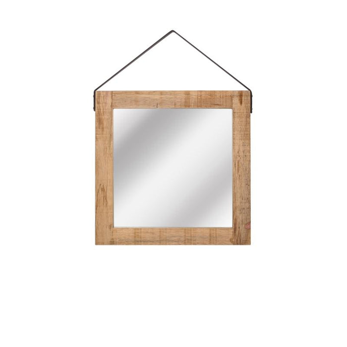 LABEL51 Spiegel - Naturel - Mangohout - 60x60 cm-Spiegels-LABEL51