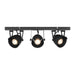 LABEL51 3-lichts plafondspot in zwart metaal, 48 cm breed met drie kantelbare spots voor gerichte verlichting.