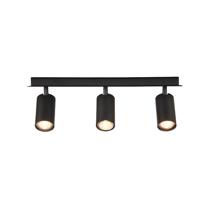 LABEL51 Spot Ferroli zwart metaal 3-lichts 45x15x15 cm