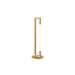 LABEL51 Futuro tafellamp van antiek goud metaal met een slank, modern design en T8 lichtbron, 53 cm hoog.