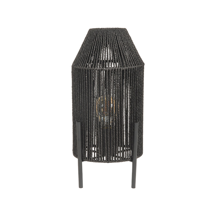 LABEL51 Tafellamp Ibiza - Zwart - Jute - 1-Lichts-Tafellampen-LABEL51
