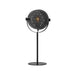 LABEL51 Muse tafellamp van zwart metaal met kantelbare spot en rooster, 60 cm hoog.