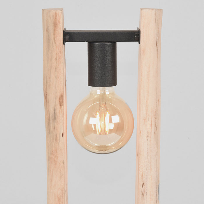 LABEL51 Tafellamp Woody - Naturel - Hout - One Size-Tafellampen-LABEL51