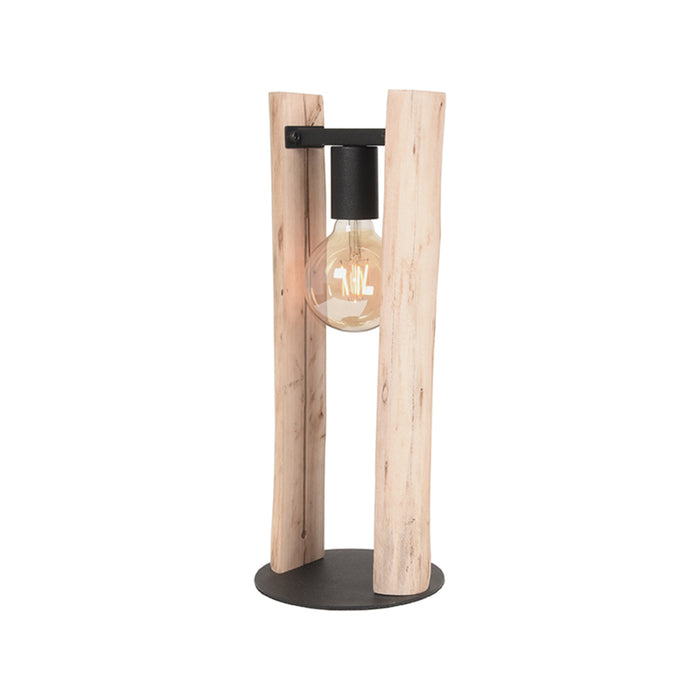 LABEL51 Tafellamp Woody - Naturel - Hout - One Size-Tafellampen-LABEL51