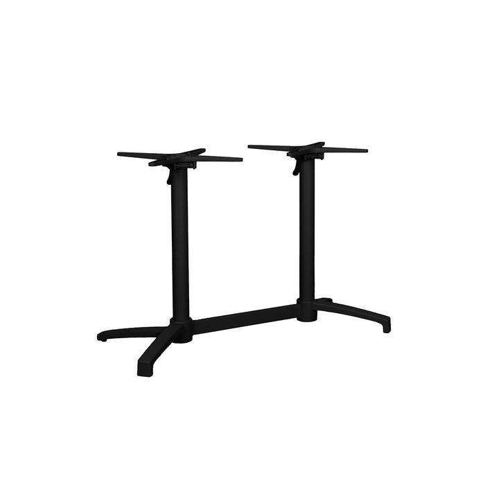 LABEL51 Tischbein doppelt klappbar schwarz 70x40x72 cm