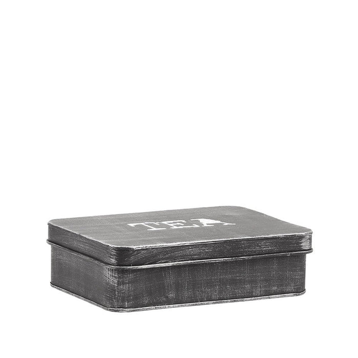 LABEL51 Theedoos - Antiek Zwart - Metaal - One Size-Keukenaccessoire-LABEL51