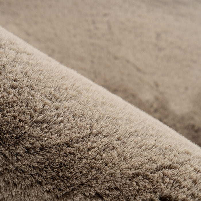 LABEL51 Vloerkleden Indy - Taupe - Polyester - 200x200 cm - Rond-Ronde vloerkleden-LABEL51