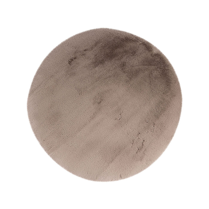 LABEL51 Vloerkleden Indy - Taupe - Polyester - 200x200 cm - Rond-Ronde vloerkleden-LABEL51