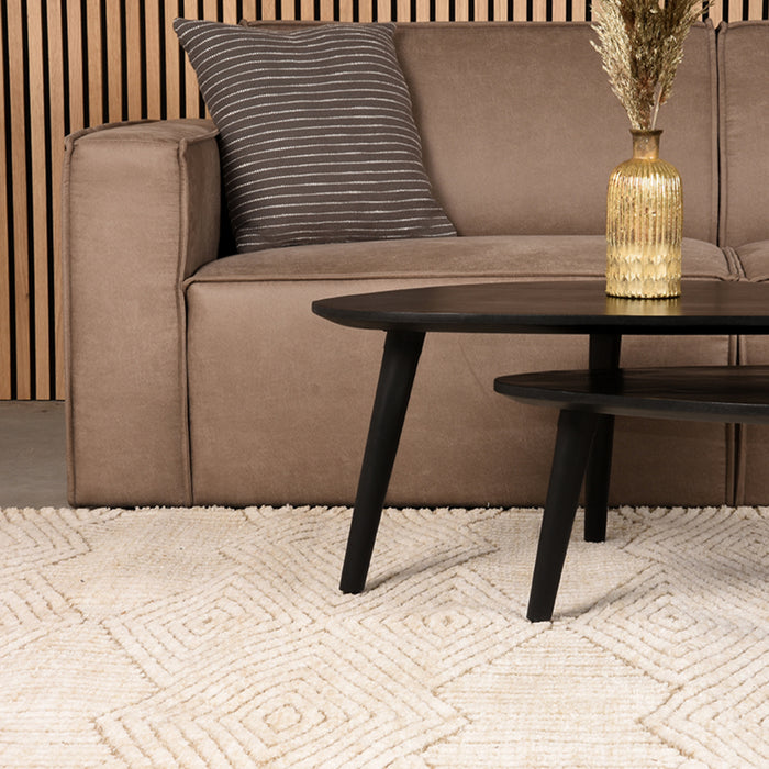 LABEL51 Vloerkleed Cosy Taupe Polyester 160x230 cm-Rechthoekige vloerkleden-LABEL51