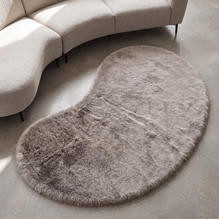LABEL51 Vloerkleed Indy taupe organisch 160x230 cm