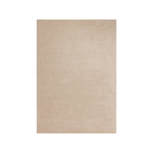Rechthoekig beige LABEL51 Velo vloerkleed van polyester in het formaat 200x290 cm met een strak, modern design.
