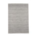 Grijs wollen LABEL51 Luxy vloerkleed met een subtiel gestreept reliëfpatroon, afmeting 200x300 cm.