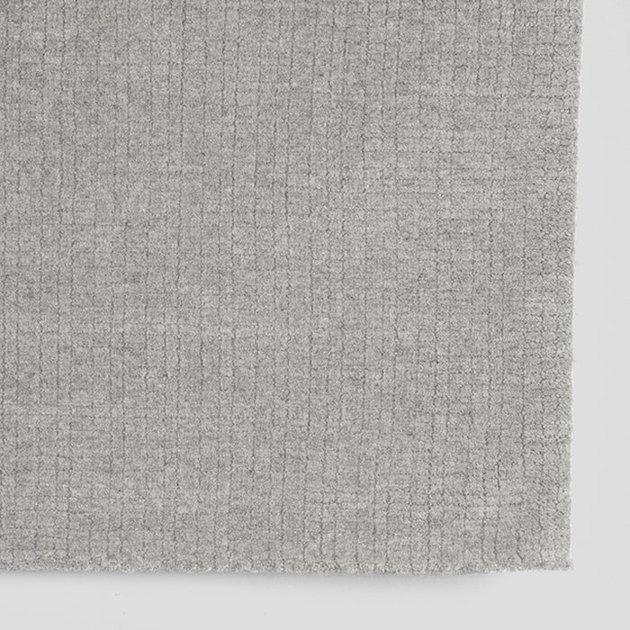 LABEL51 Vloerkleed Wolly Grijs Wol 160x230 cm-Rechthoekige vloerkleden-LABEL51
