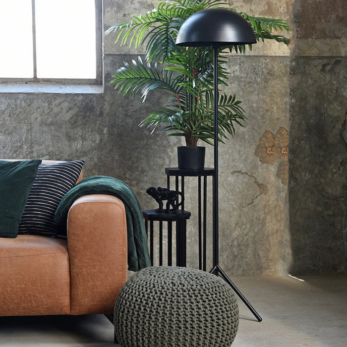 LABEL51 Vloerlamp Globe - Zwart - Metaal - One Size-Vloerlampen-LABEL51