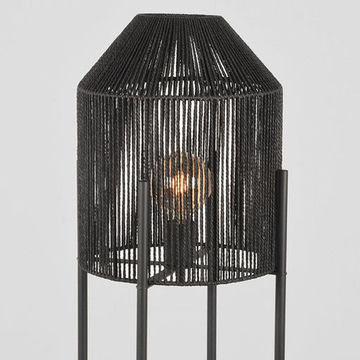 LABEL51 Vloerlamp Ibiza - Zwart - Jute - 1-Lichts-Vloerlampen-LABEL51