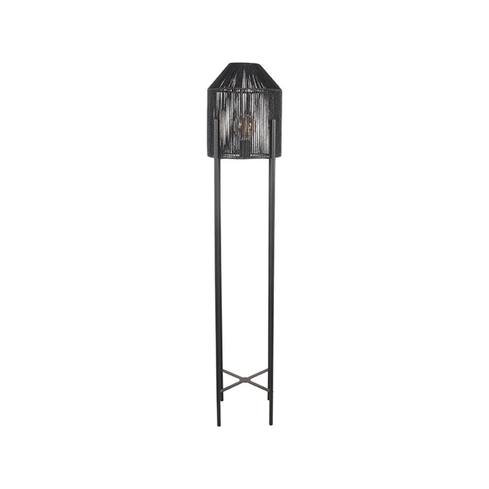 LABEL51 Vloerlamp Ibiza - Zwart - Jute - 1-Lichts-Vloerlampen-LABEL51