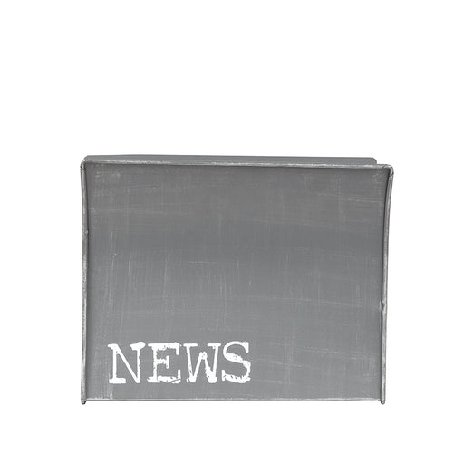 LABEL51 Wanddecoratie Magazinehouder - Antiek Grijs - Metaal-Wanddecoratie-LABEL51