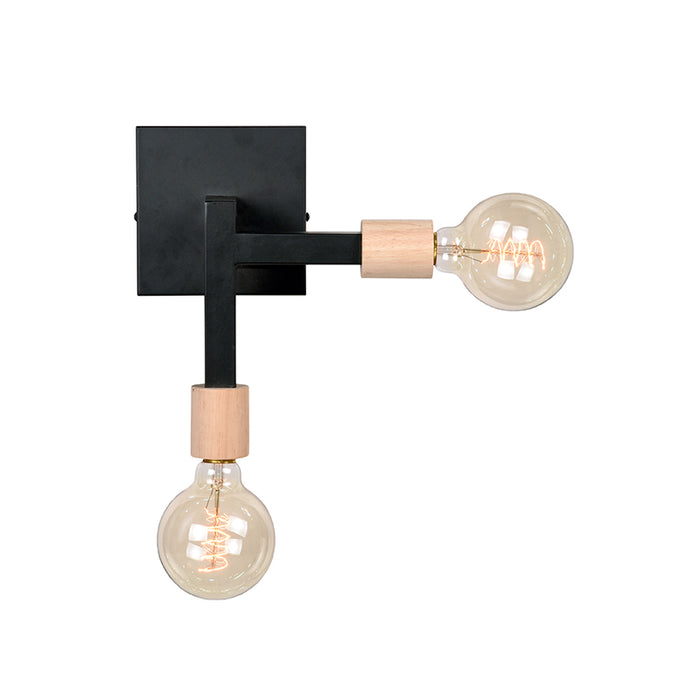 LABEL51 Wandlamp Loco - Zwart - Metaal-Wandlampen-LABEL51