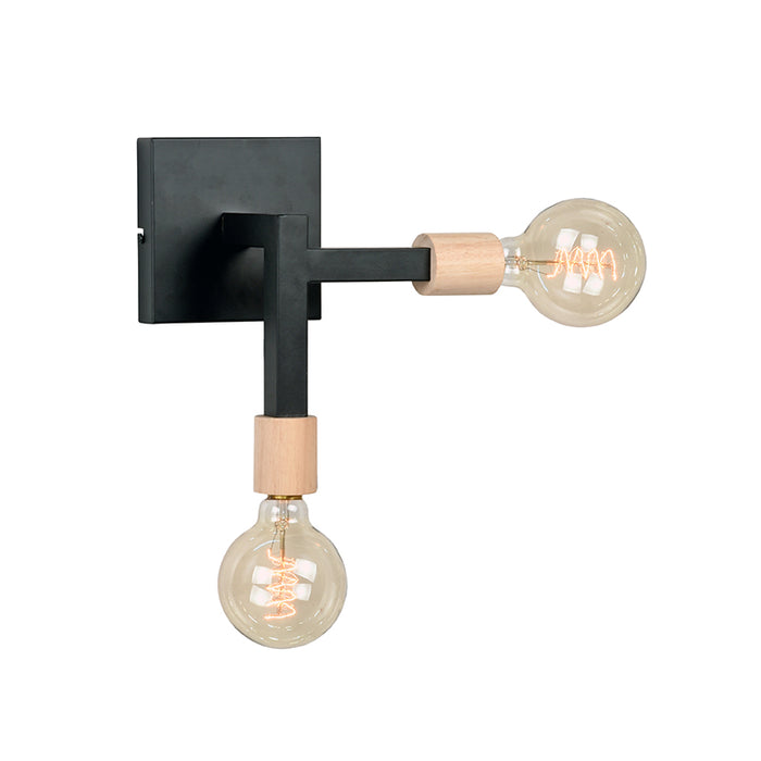 LABEL51 Wandlamp Loco - Zwart - Metaal-Wandlampen-LABEL51