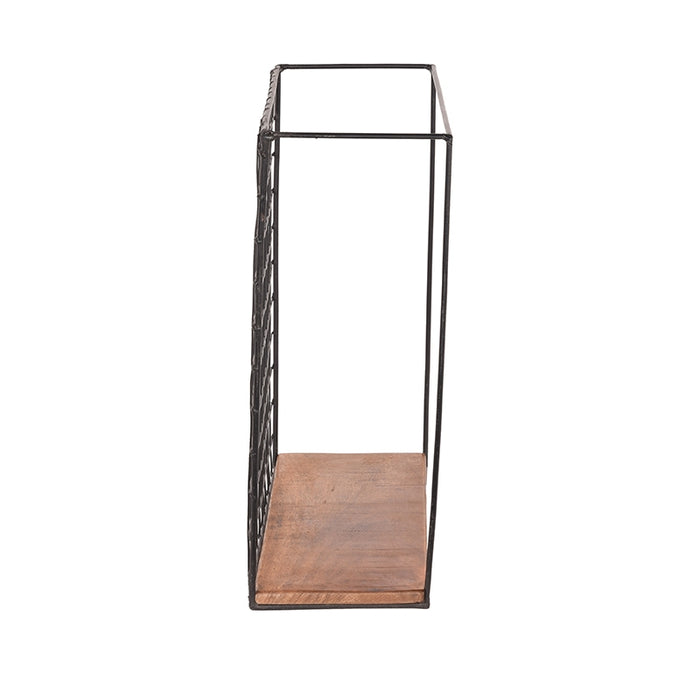 LABEL51 Wandrek Firm XL Rough Mangohout 40x15x40 cm-Wandplanken-LABEL51