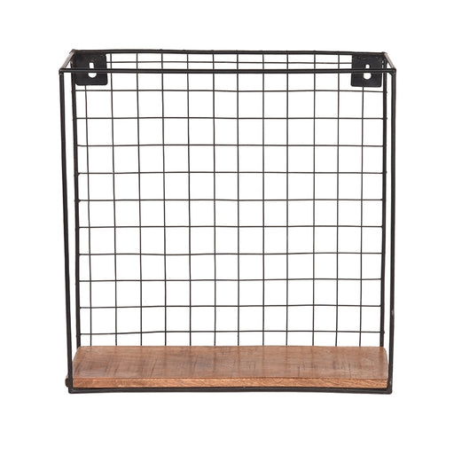 LABEL51 Wandrek Firm XL Rough Mangohout 40x15x40 cm-Wandplanken-LABEL51