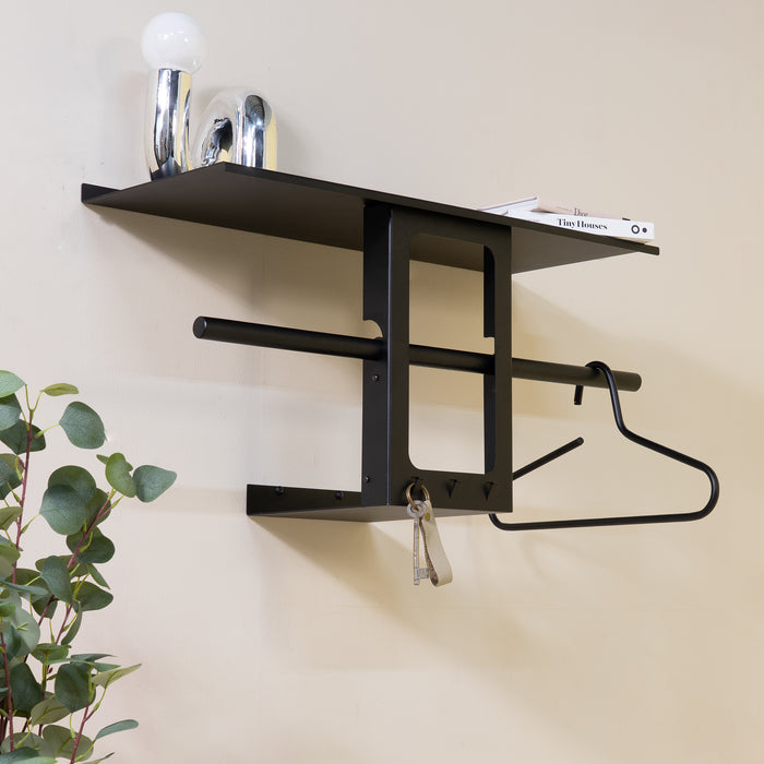 LUNO SMALL 70 Wandkapstok - Zwart Spinder Design-Kapstokken-Spinder