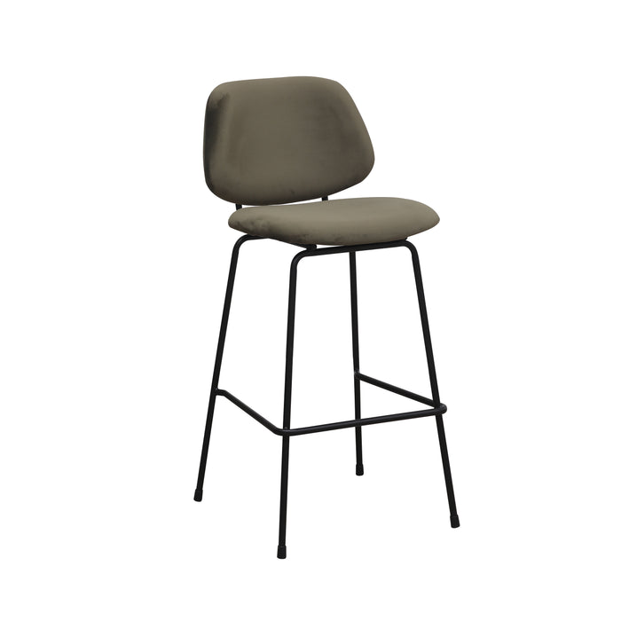 LABEL51 Barkruk Bello - Hunter - Fluweel - Hoog-Barkrukken-LABEL51