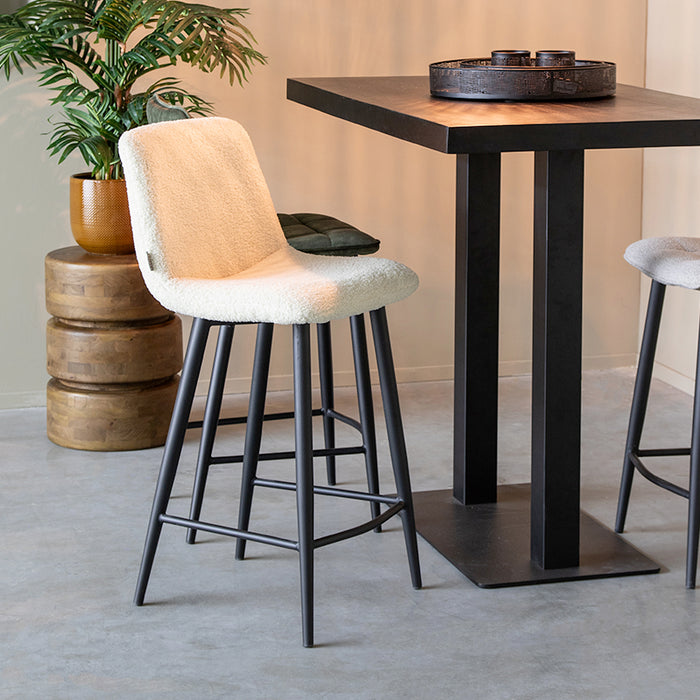 Label51 Barkruk Jep - Ivory - Teddy - Zithoogte 65-Barkrukken-LABEL51