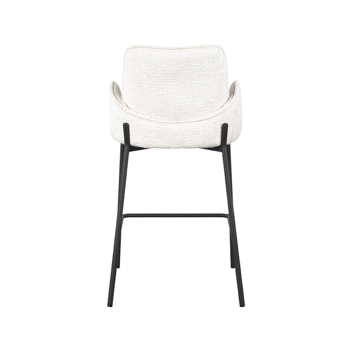 Label51 Barkruk Joni - crème - Fluweel - Zithoogte 65 cm-Barkrukken-LABEL51