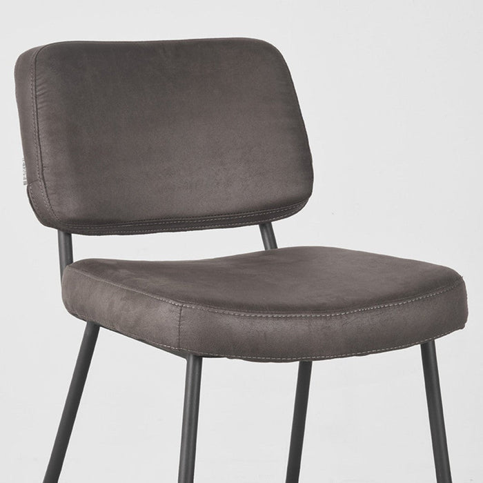 Label51 Barkruk Noah - Antraciet - Micro Suede - Zithoogte 65-Barkrukken-LABEL51