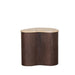 LABEL51 Bijzettafel Davi - Espresso - Travertin - 40 cm-Bijzettafels-LABEL51