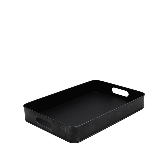 Label51 Dienblad - Zwart - Metaal - S - Vintage-Dienbladen-LABEL51