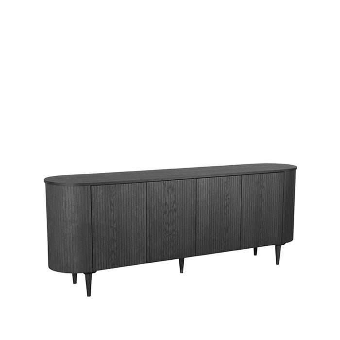Label51 Dressoir Oliva 220x47x85 cm zwart-Dressoirs-LABEL51