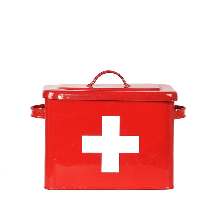 Label51 EHBO - Rood hoogglans - Metaal-Opbergdozen en manden-LABEL51