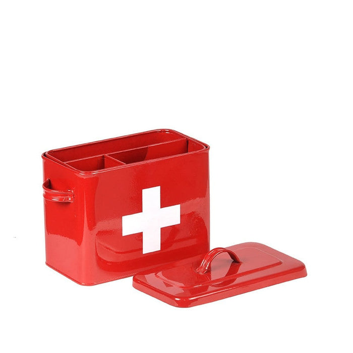 Label51 EHBO - Rood hoogglans - Metaal-Opbergdozen en manden-LABEL51