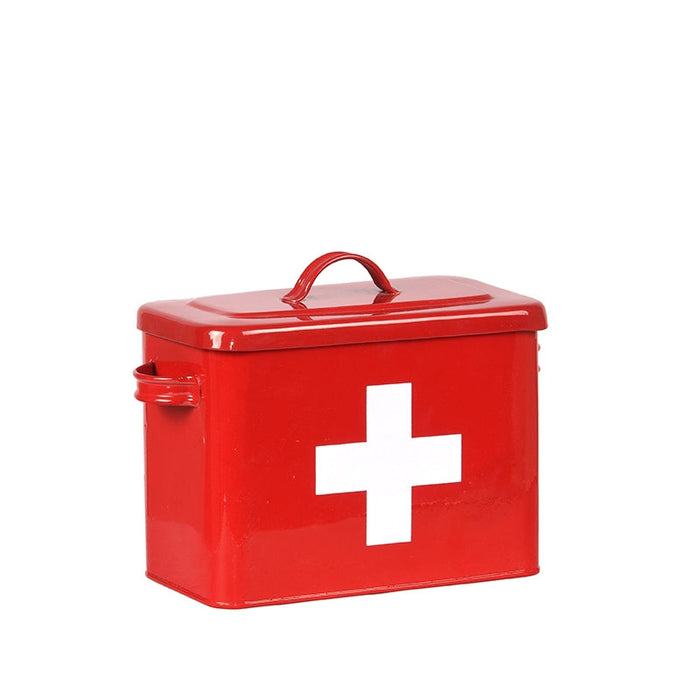 Label51 EHBO - Rood hoogglans - Metaal-Opbergdozen en manden-LABEL51