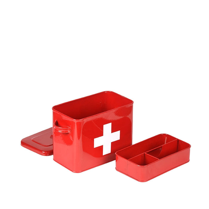 Label51 EHBO - Rood hoogglans - Metaal-Opbergdozen en manden-LABEL51