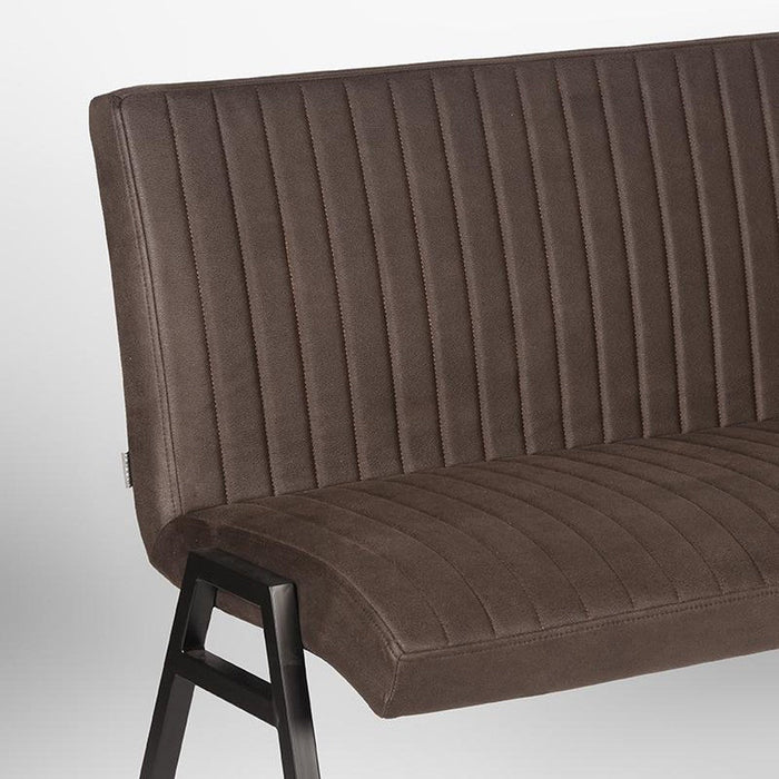 Label51 Eetkamerbank Matz - Antraciet - Microfiber - 175 cm-Eetkamerbanken-LABEL51