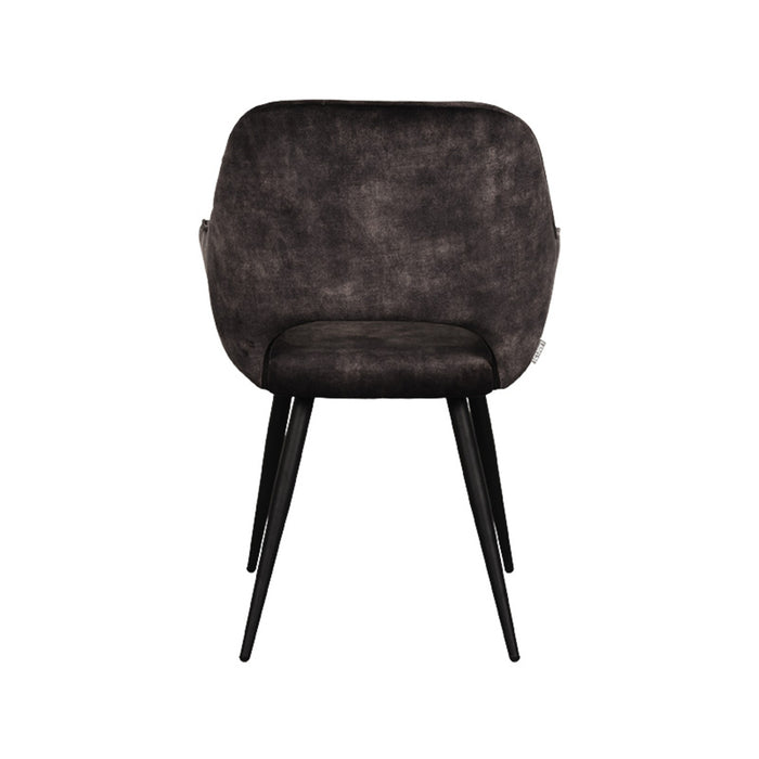 Label51 Eetkamerstoel Fer - Antraciet - Velours-Eetkamerstoelen-LABEL51