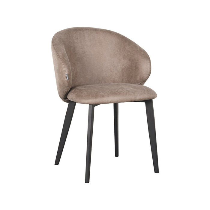 Label51 Eetkamerstoel Logan - Taupe - Micro Suede-Eetkamerstoelen-LABEL51