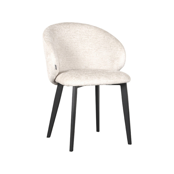 Label51 Eetkamerstoel Logan - crème - Micro Suede-Eetkamerstoelen-LABEL51