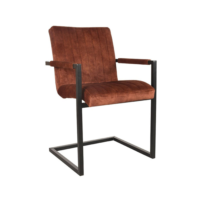 Label51 Eetkamerstoel Milo - Rust - Velours-Eetkamerstoelen-LABEL51